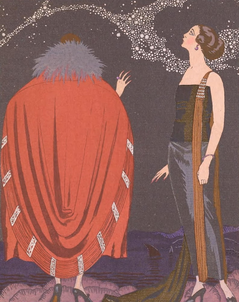La Voie Lactee Canvas Art - George Barbier (24 x 36)