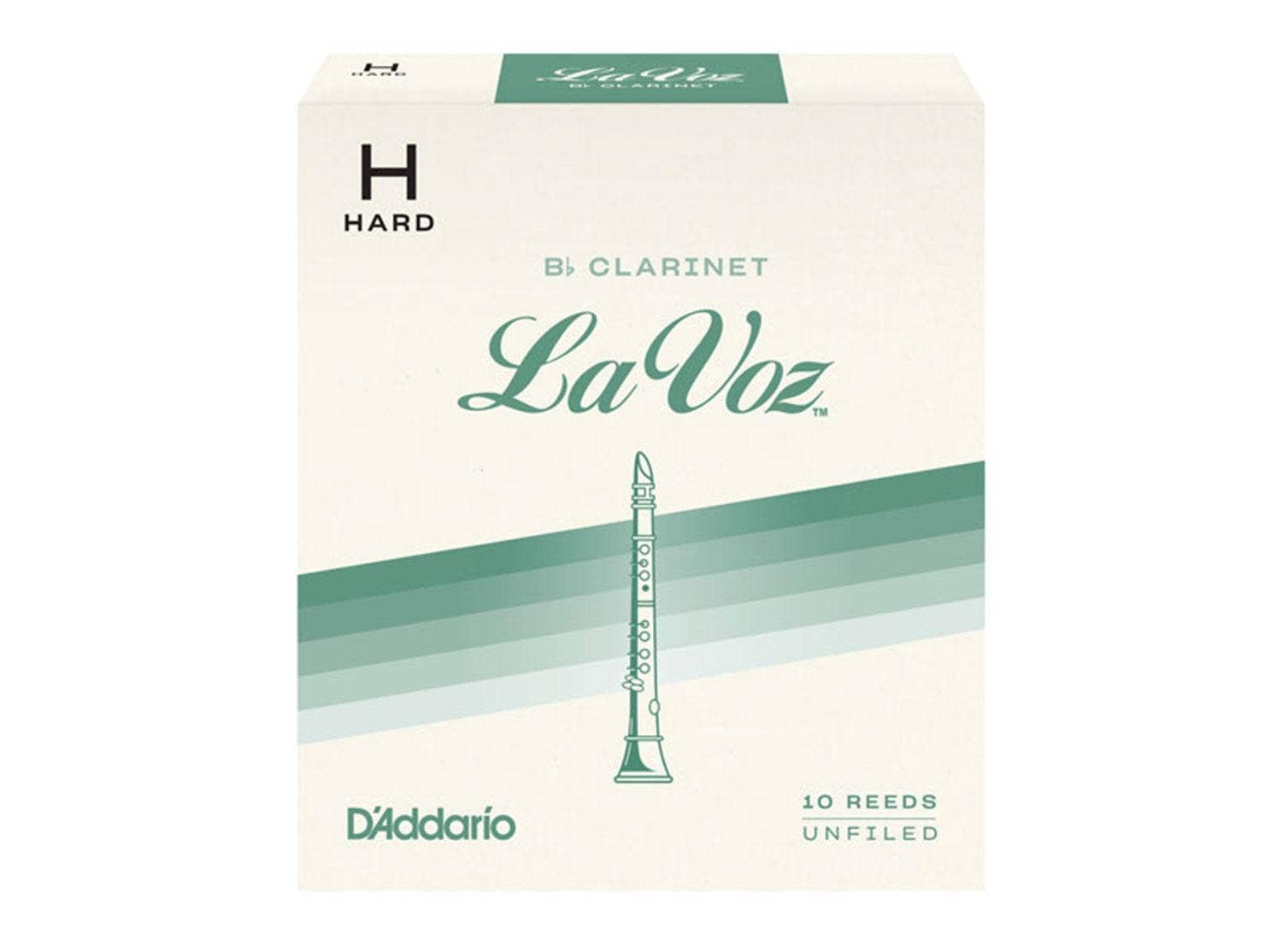 D'Addario La Voz Bb Clarinet Reeds Medium Hard