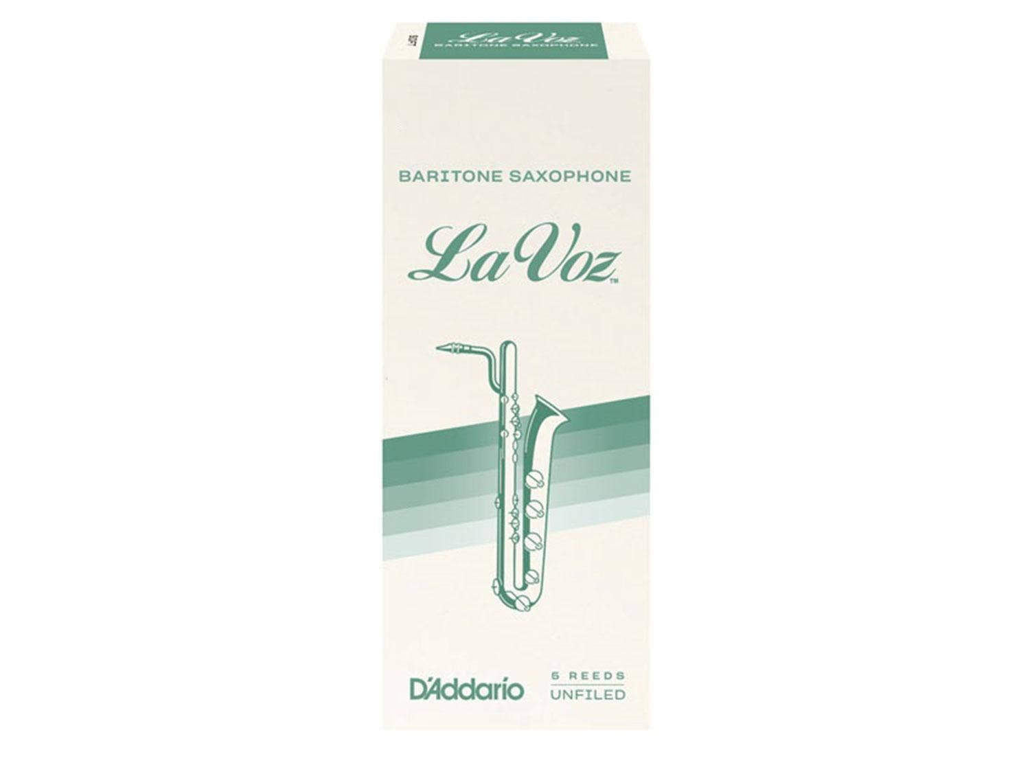 La Voz Baritone Saxophone Reeds 5-Pack Medium Hard