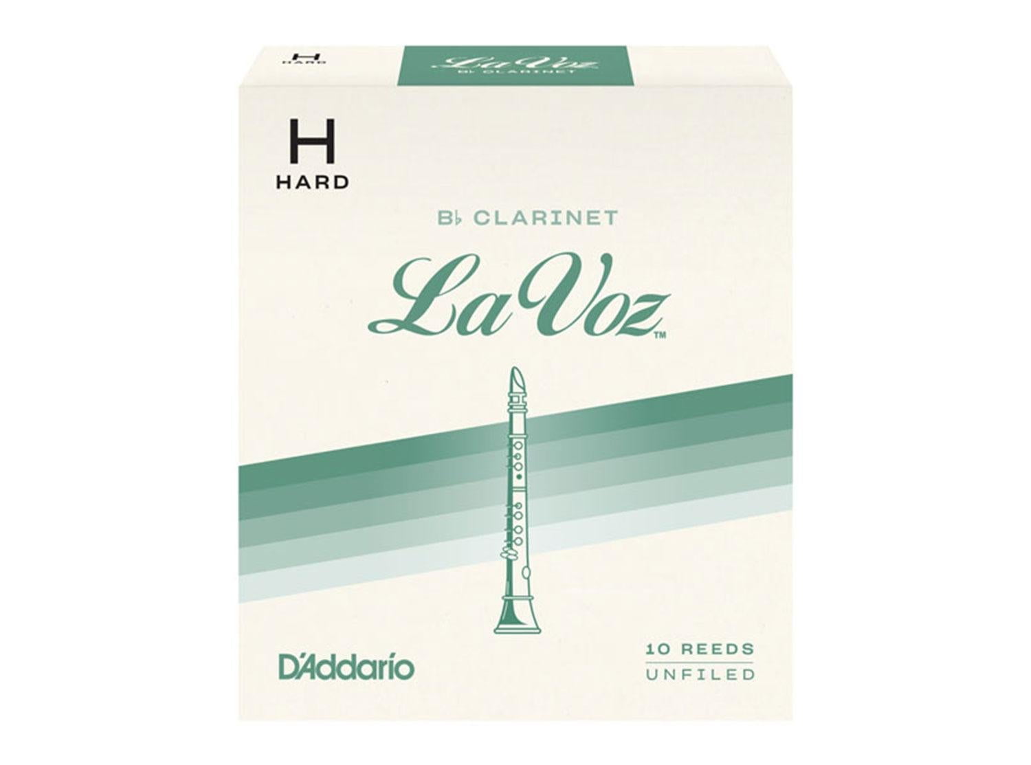 La Voz Bb Clarinet Reeds Hard Box of 10