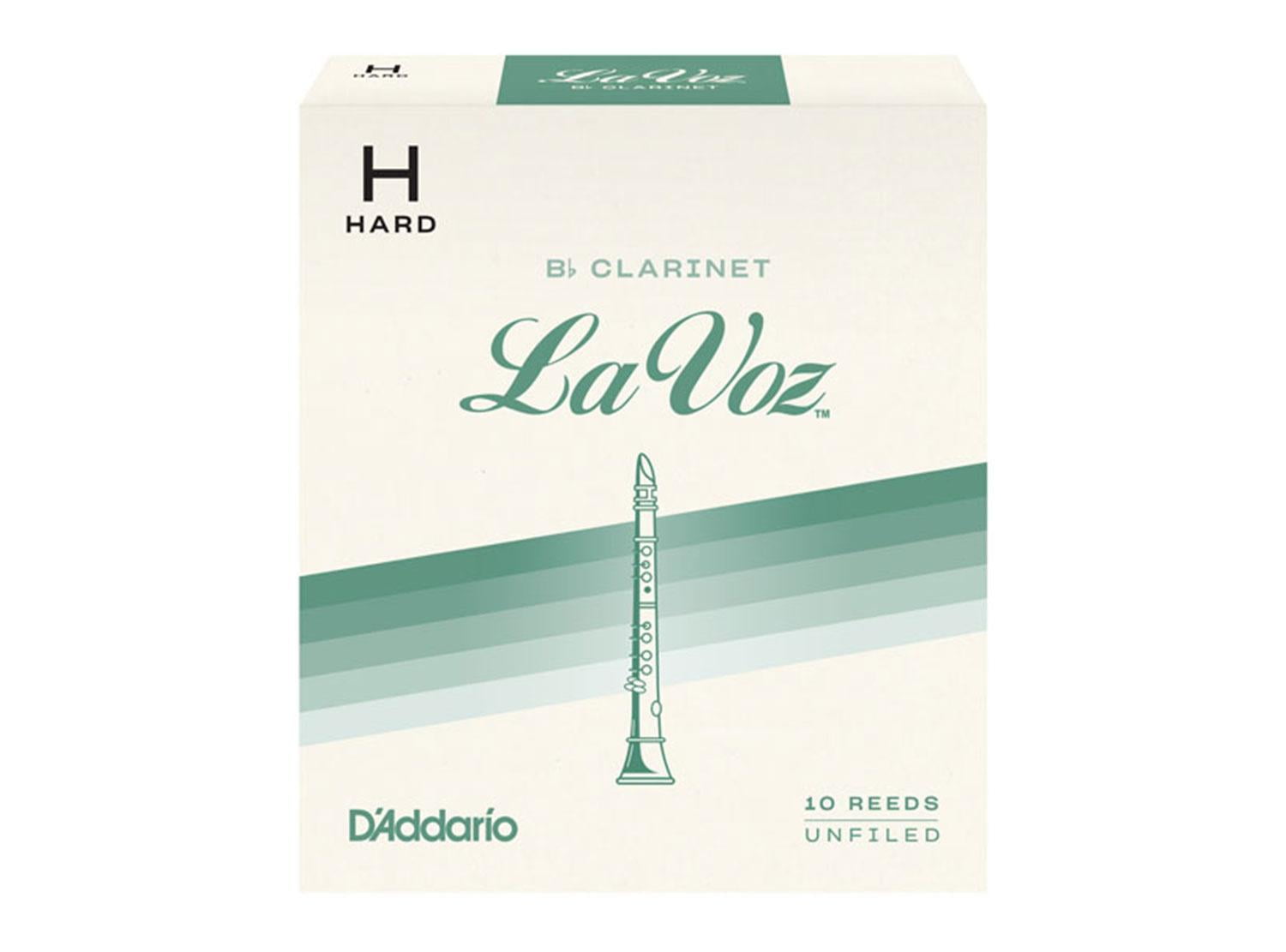 La Voz Bb Clarinet Reeds, Strength Medium, 10 Pack