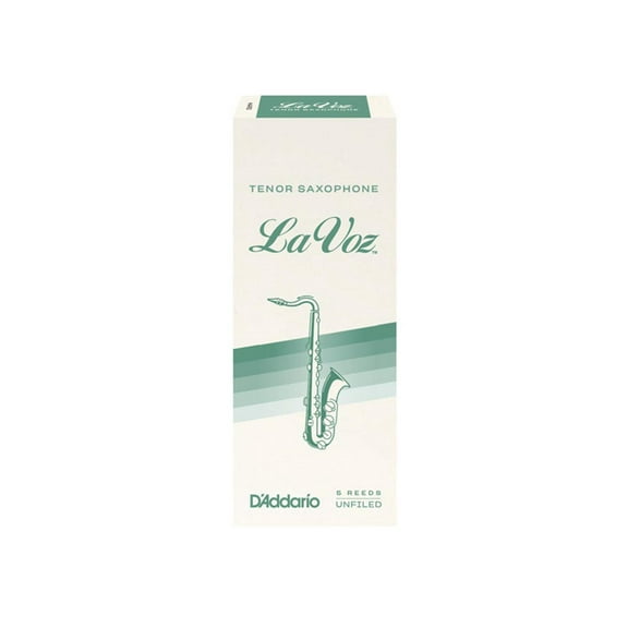 La Voz Tenor Saxophone Reeds, Medium, 5 Pack