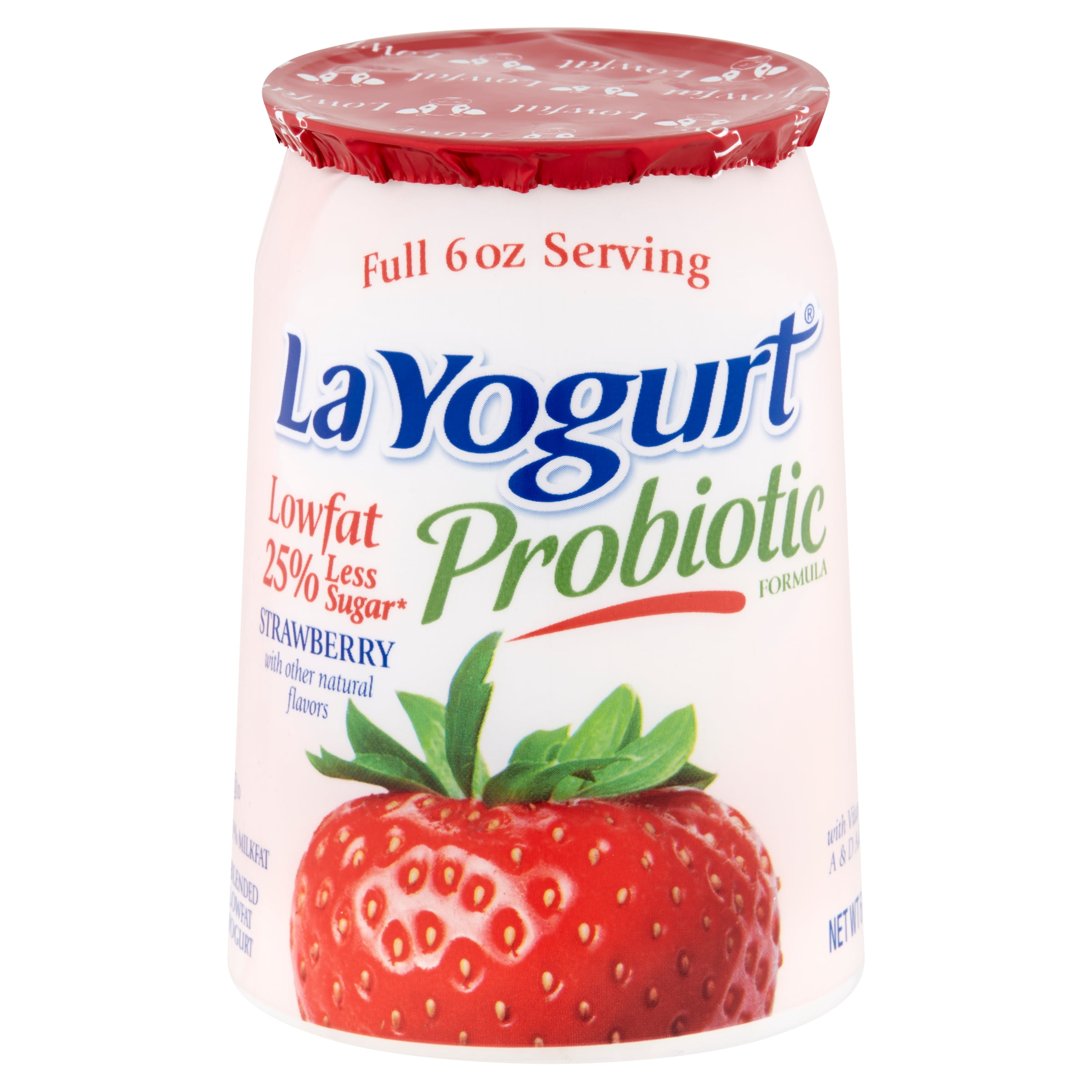 La Yogurt Probiotic Strawberry Blended Lowfat Yogurt, 6 oz