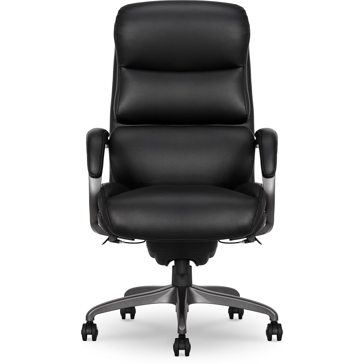 LaZBoy Aberdeen Leather Computer and Desk Chair Black (51545