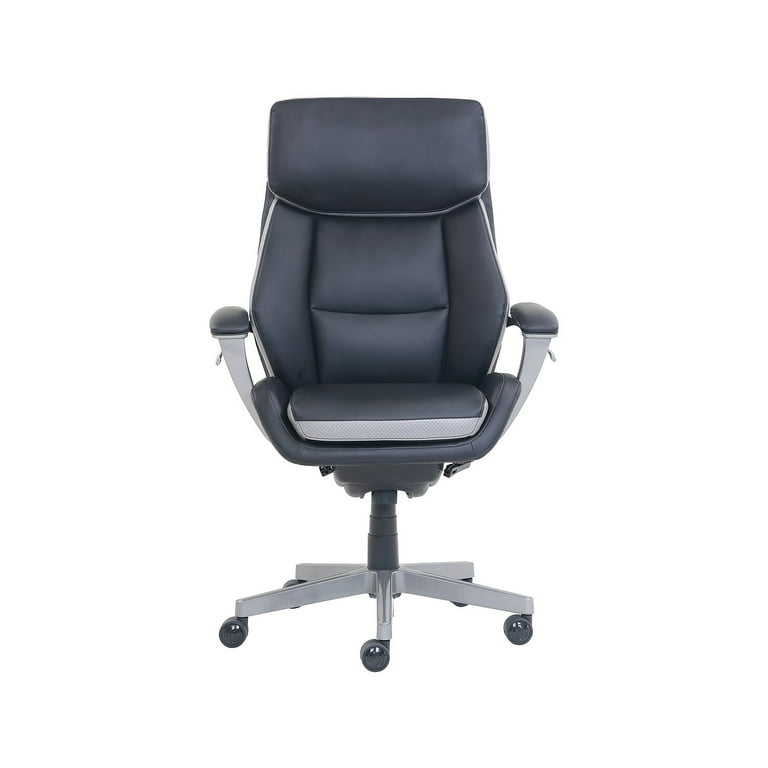 La Z Boy Alton Leather Executive Chair Black 51544 Walmart
