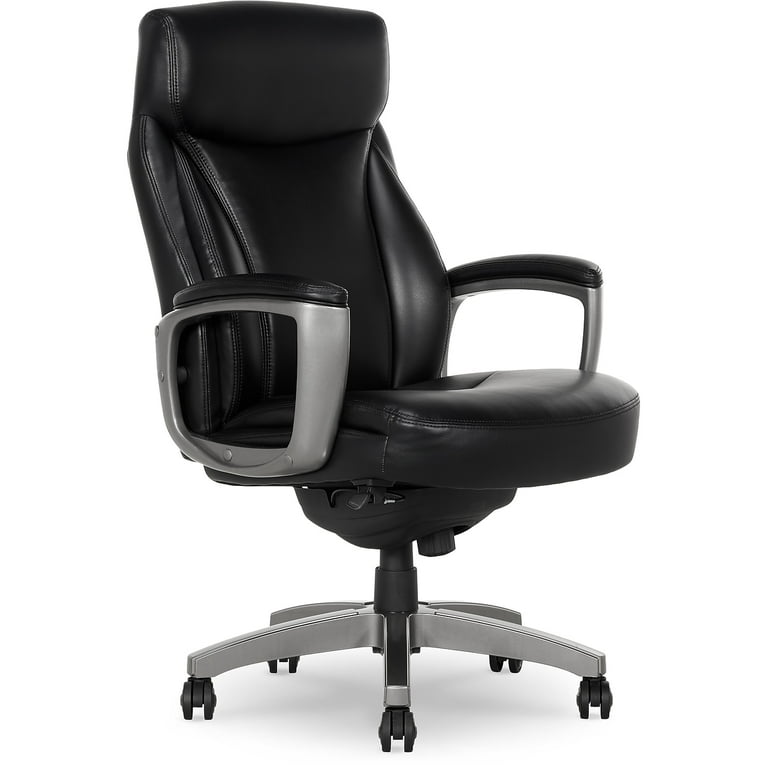 TRUE INNOVATIONS LLC Executive Office Chair, Black Bonded