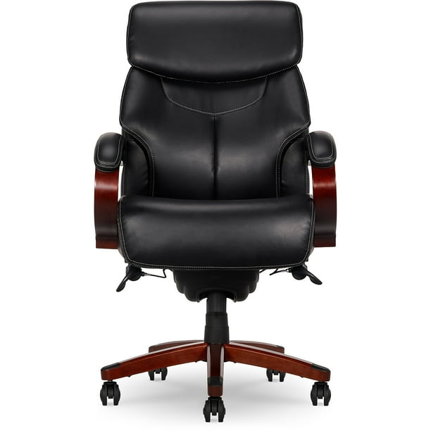 La-Z-Boy Bradley Ergonomic High Back Black Bonded Leather