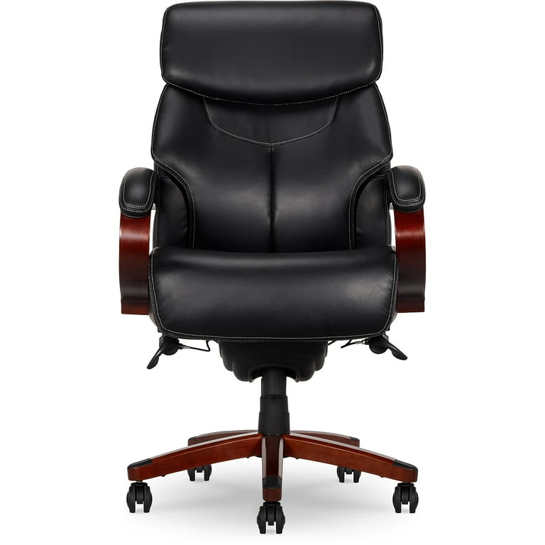 STAPLES La-Z-Boy Bradley Executive Office Chair, Black Bonded