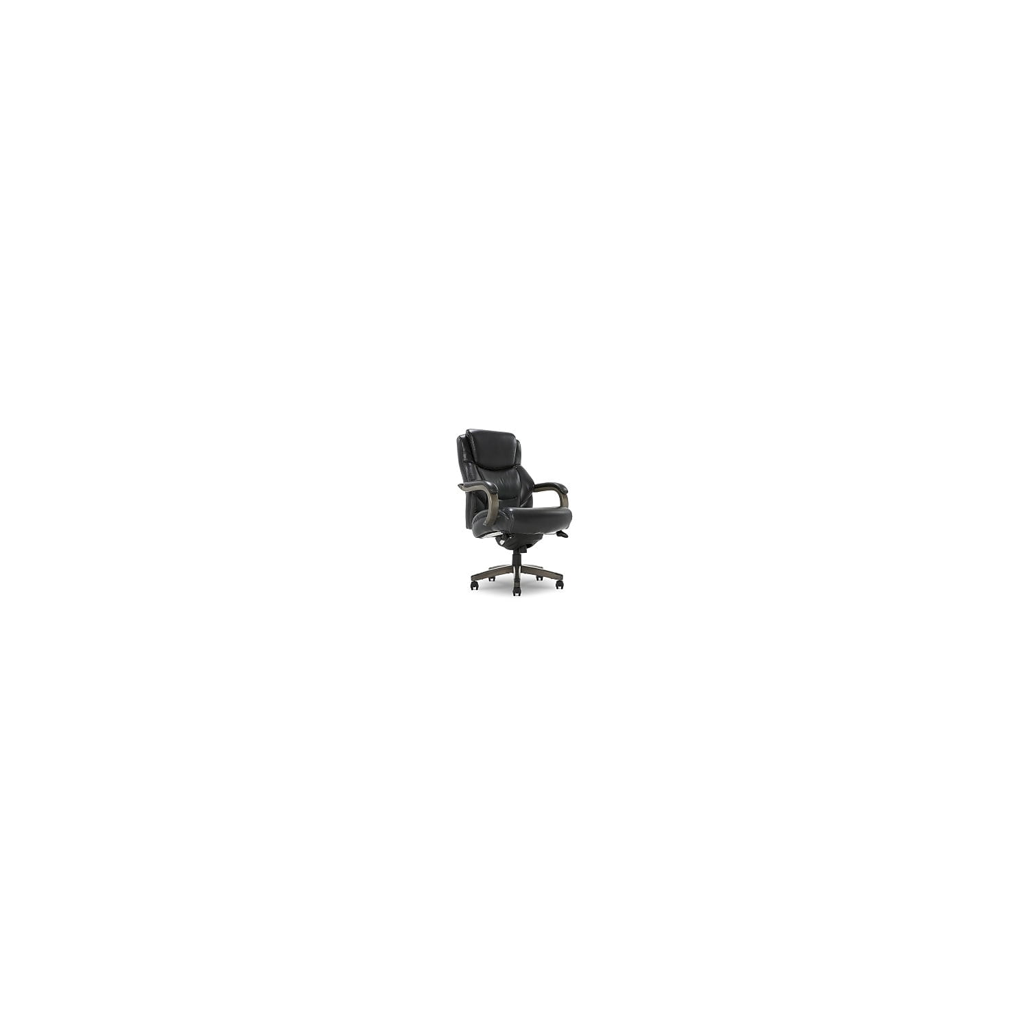 Jet Black Bonded Leather High Back Executive Swivel Chair