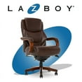 thumbnail image 1 of La-Z-Boy Delano Faux Leather Executive Office Chair in Chestnut Brown, 1 of 16