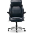 thumbnail image 1 of La-Z-Boy Meyer Ergonomic Bonded Leather Swivel Executive Chair Navy (60082-NVY), 1 of 2