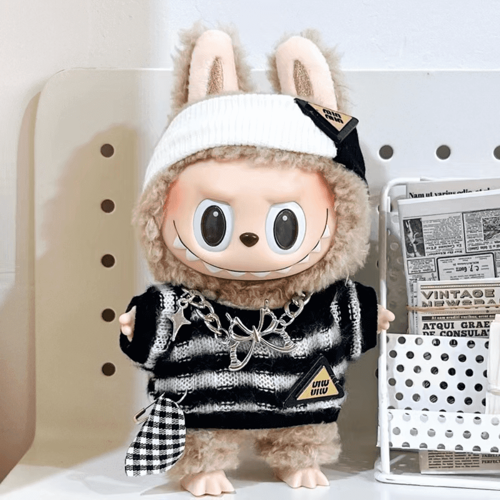 3Pcs Clothes Outfit Set For 17cm Dolls - Fashion Dress & Accessories For Doll Dress Up