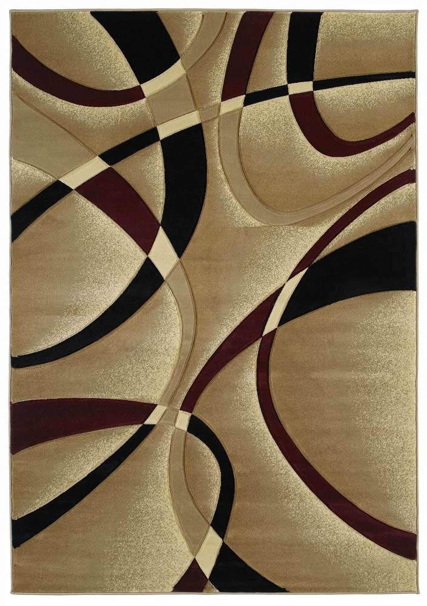 La-chic Area Rug in Burgundy (2 ft. 8 in. L x 1 ft. 10 in. W) - Walmart.com