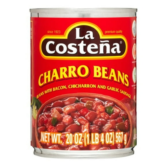 La costena charro beans bacon (Pack of 2)