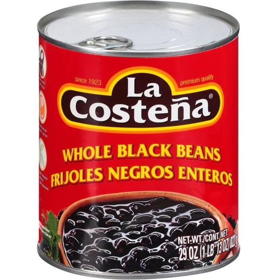 La Costena Black Beans 29 oz (Pack of 4)