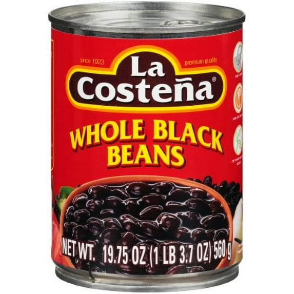 La costna whole black beans (Pack of 48)