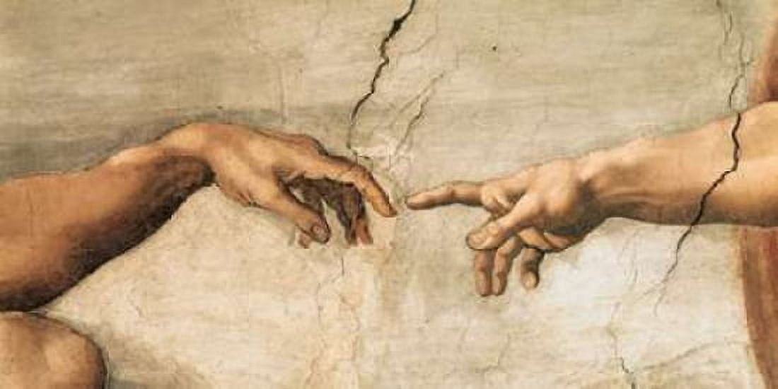 La creazione di Adamo Canvas Art - Michelangelo Buonarroti (10 x 20)