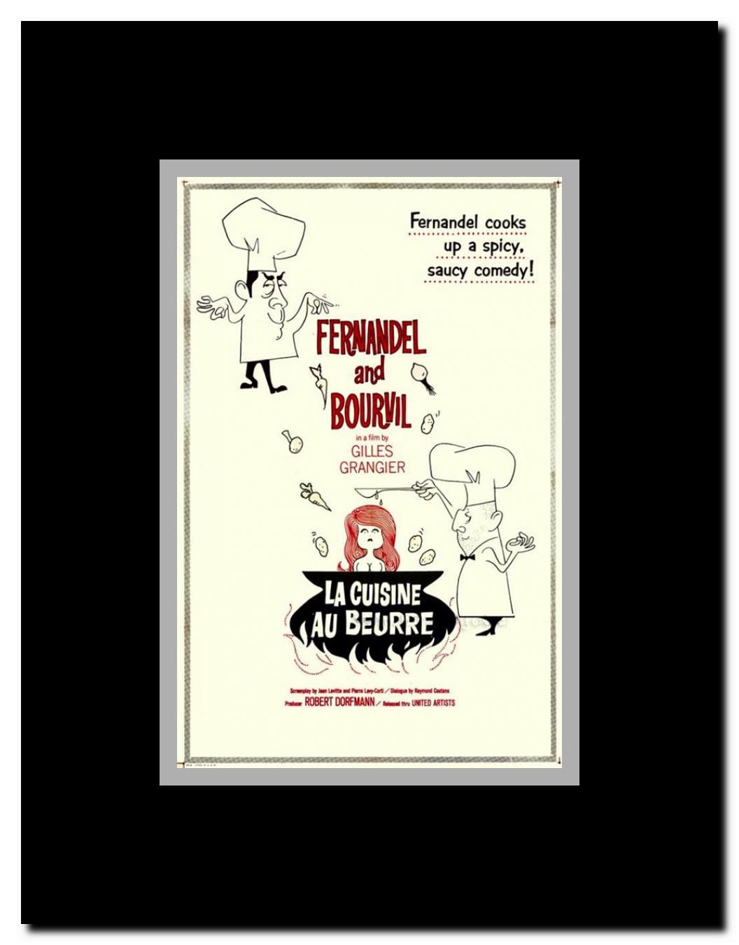 La cuisine au beurre Framed Movie Poster