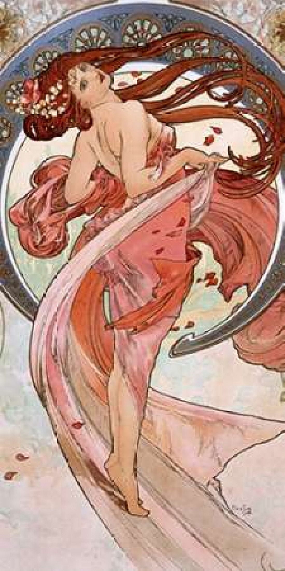 La-danse Canvas Art - Alphonse Mucha (10 x 20)