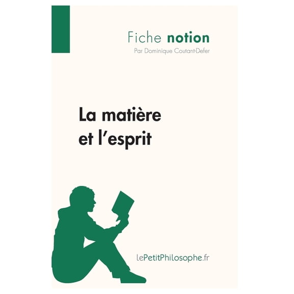 La matire et l'esprit (Fiche notion): LePetitPhilosophe.fr - Comprendre la philosophie, (Paperback)