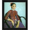 thumbnail image 1 of La mousme 28x34 Large Black Ornate Wood Framed Canvas Art by Vincent van Gogh, 1 of 2