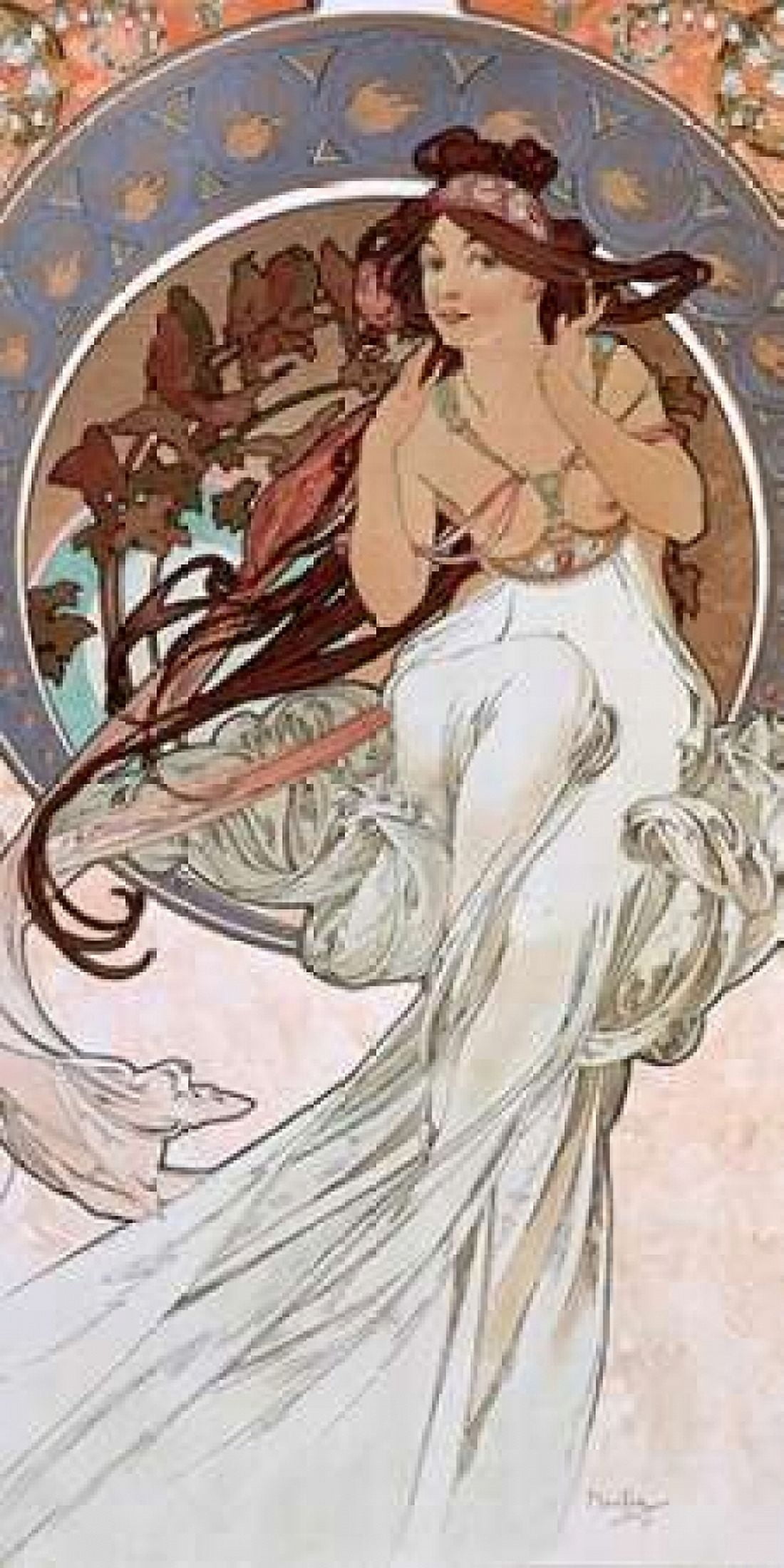 La-musique Canvas Art - Alphonse Mucha (10 x 20)