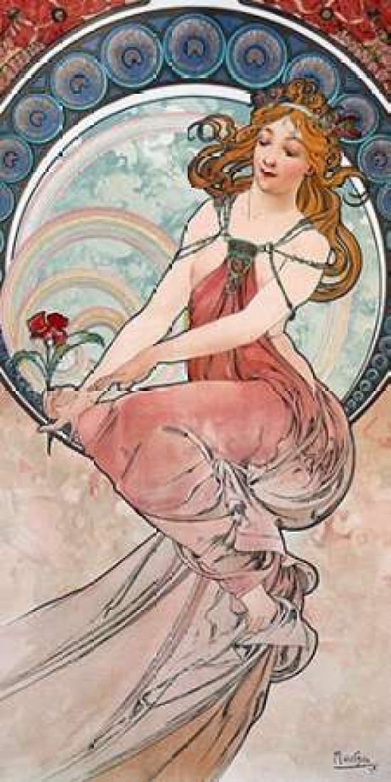 La-peinture Canvas Art - Alphonse Mucha (24 x 48)
