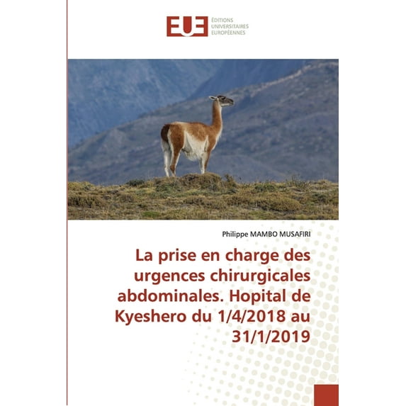 La prise en charge des urgences chirurgicales abdominales. Hopital de Kyeshero du 1/4/2018 au 31/1/2019 (Paperback)