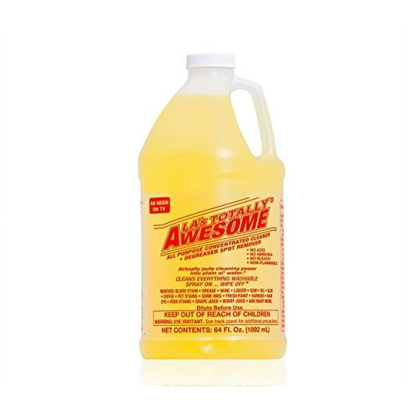 La's Totally Awesome All Purpose Concentrated Cleaner Degreaser Spot Remover Cleans Everything Washable As Seen on Tv (64 oz refills) (1 64oz bottle)