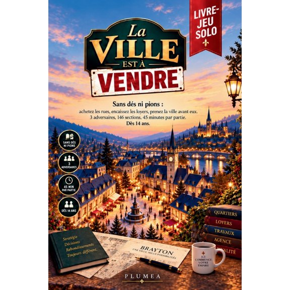 La ville est vendre: Sans ds ni pions: achetez les rues, encaissez les loyers, prenez la ville avant eux. 3 adversair, (Paperback)