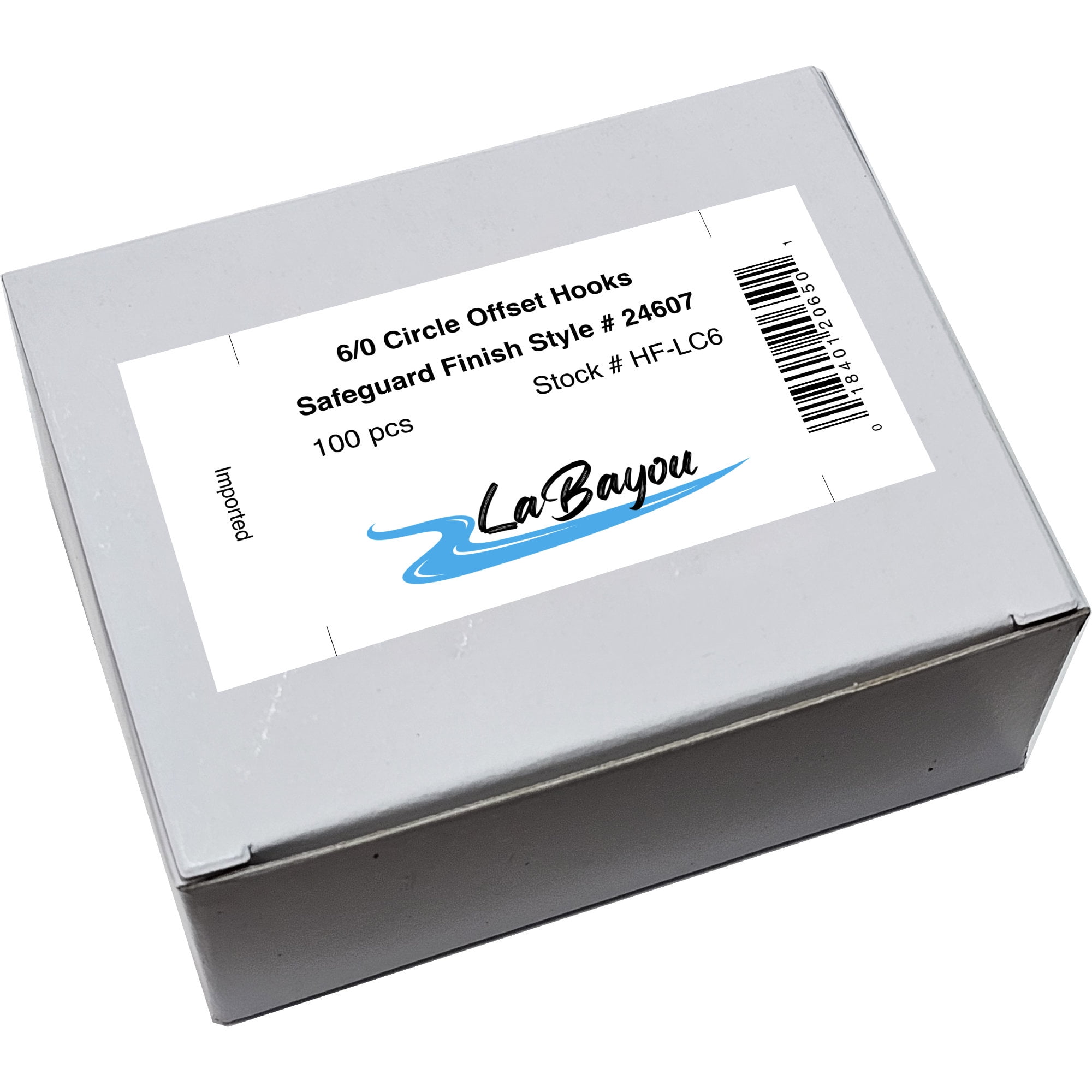 LaBayou Fish Hooks, Safeguard Finish, Offset Circle. Style 24607-SG ...