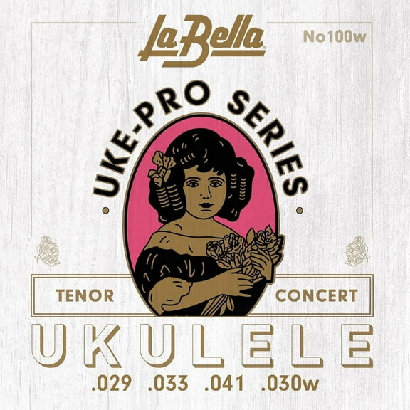 LaBella Uke-Pro Concert/Tenor String Set, Wound 4th