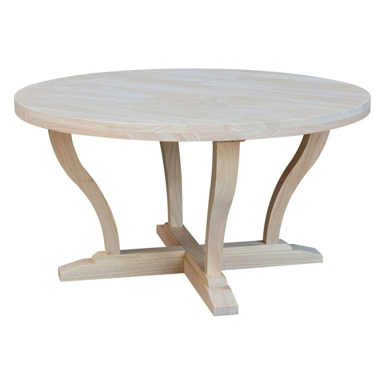 Unfinished cheap round table
