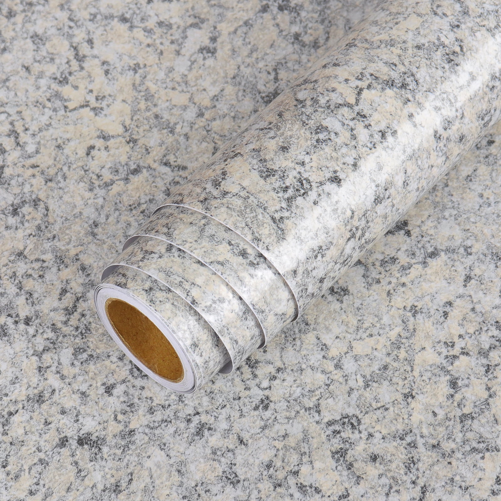 LaCheery 36"x 160" Granite Countertop Contact Paper Peel and Stick Marble Wallpaper for Cabinets Waterproof Kitchen Counter Stickers Self Adhesive Removable wallpaper for Kitchen Island Bathroom Sink