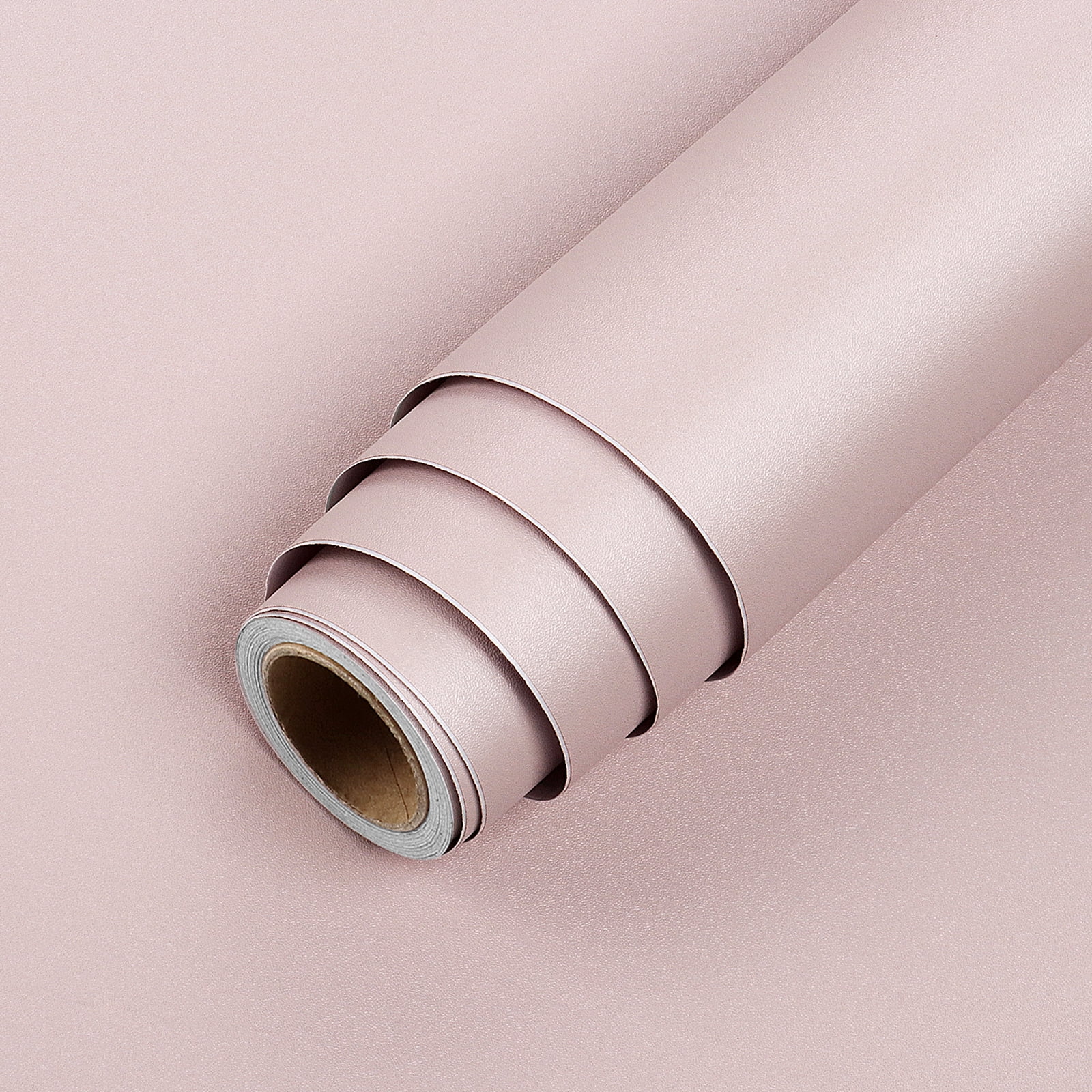 LaCheery Pink Contact Paper Matte Pink Wallpaper Self Adhesive Textured