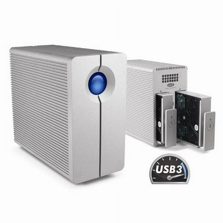 LaCie 2Big Quadra USB 3.0 - 2 x HDD Supported - 8 TB Installed HDD Capacity - RAID Supported 0, 1, 1 - 2 x Total Bays