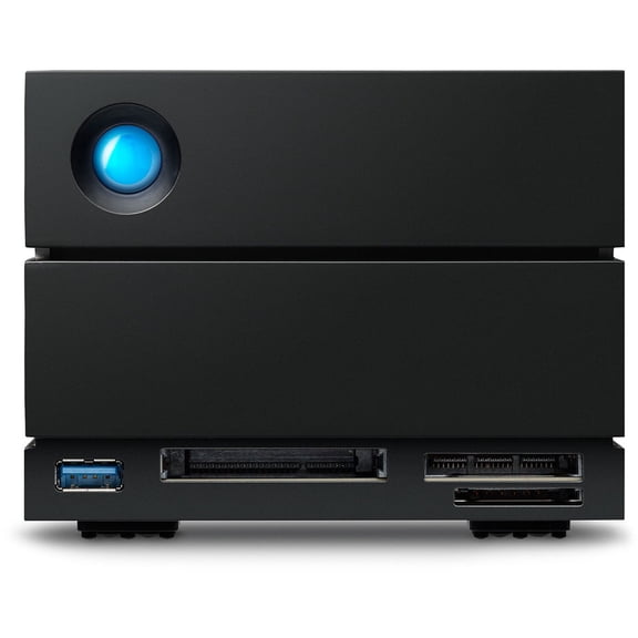 LaCie 2big Dock Thunderbolt 3 v2 48TB HDD RAID Array with Rescue Data Recovery Services