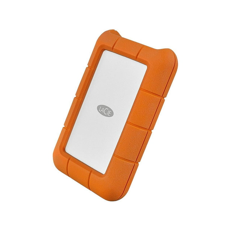 LaCie Rugged 4TB USB-C Portable External Hard Drive - Data Storage