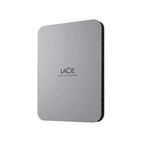 LaCie STLP2000400 2 TB Portable Hard Drive - External - Moon Silver - USB 3.1 Type C
