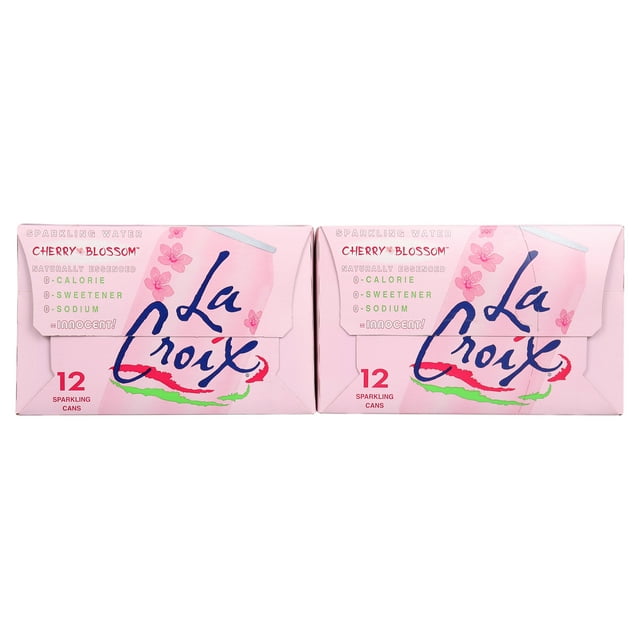 LaCroix Cherry Blossom Sparkling Water 2/12pk/12 fl oz cans, 2 Pack