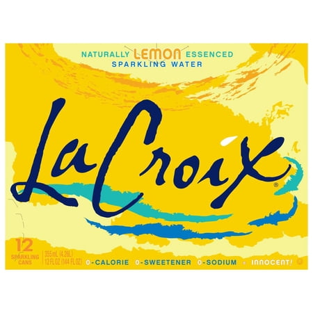 2X - LaCroix Lemon Sparkling Water 12 oz Cans 12 pk