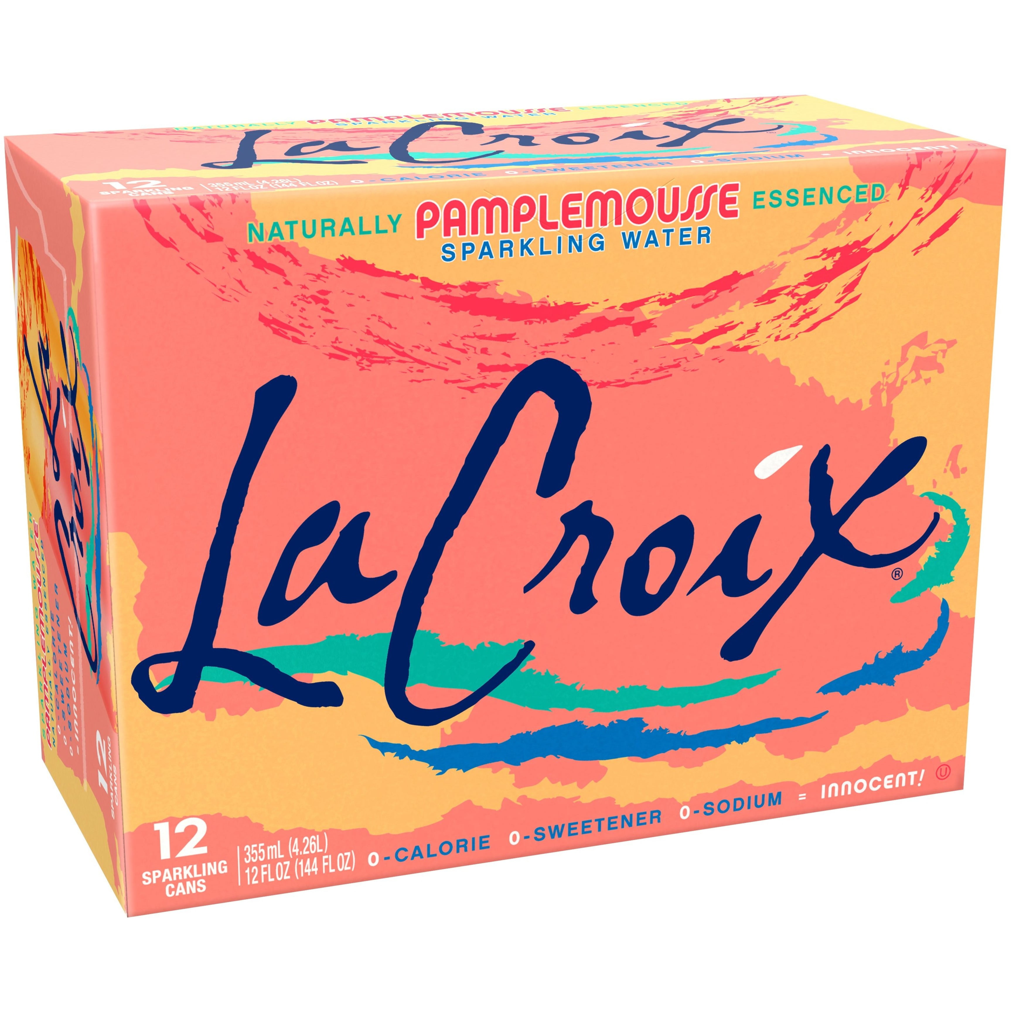 LaCroix Pamplemousse Sparkling Water - 12pk/12 fl oz Cans, 12 / Pack (Quantity)