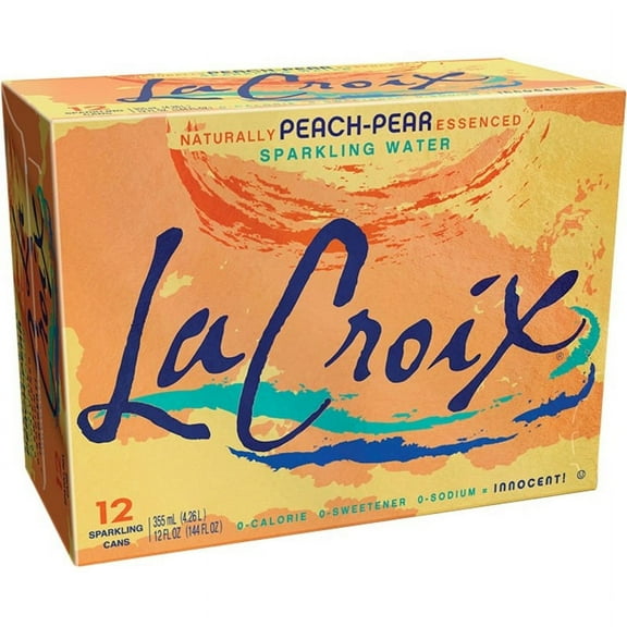 LaCroix Peach-Pear Sparkling Water - 12pk/12 fl oz Cans, 12 / Pack (Quantity)