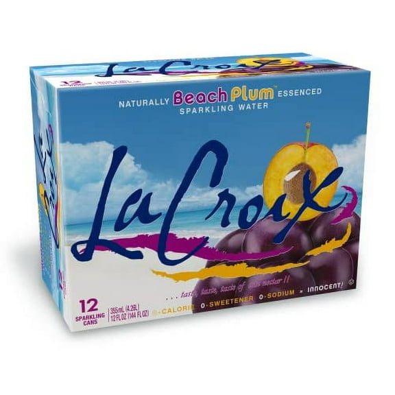 LaCroix Sparkling Water, Beach .. Plum, 12 Fl Oz .. (pack of 12)