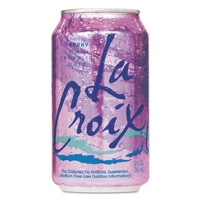 LaCroix Real Berry Flavored Carbonated Seltzer Drinks, 24 Pack of