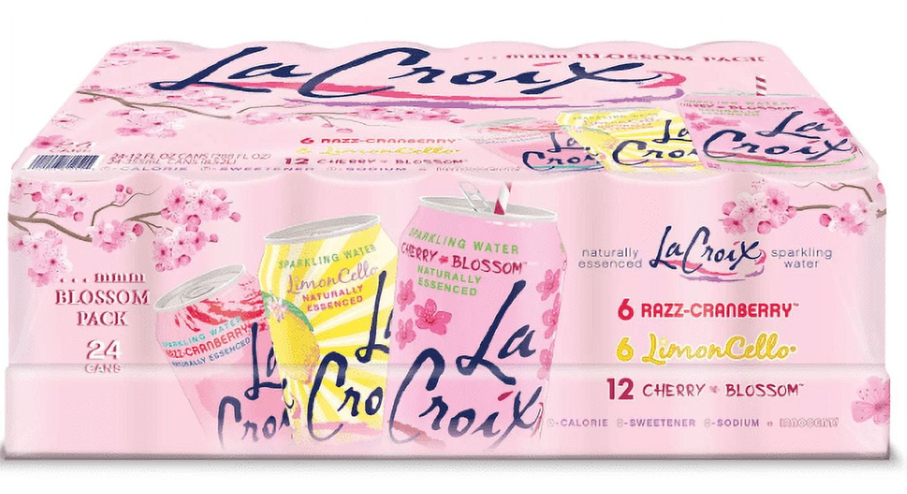 LaCroix Sparkling Water Cherry Blossom Variety Pack (12 fl. oz., 24 pk