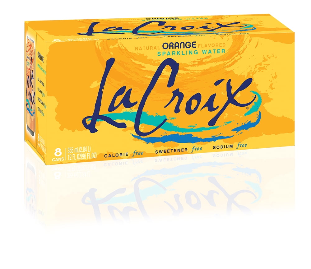 LaCroix Sparkling Water, Orange 8 Pack - 12 Oz