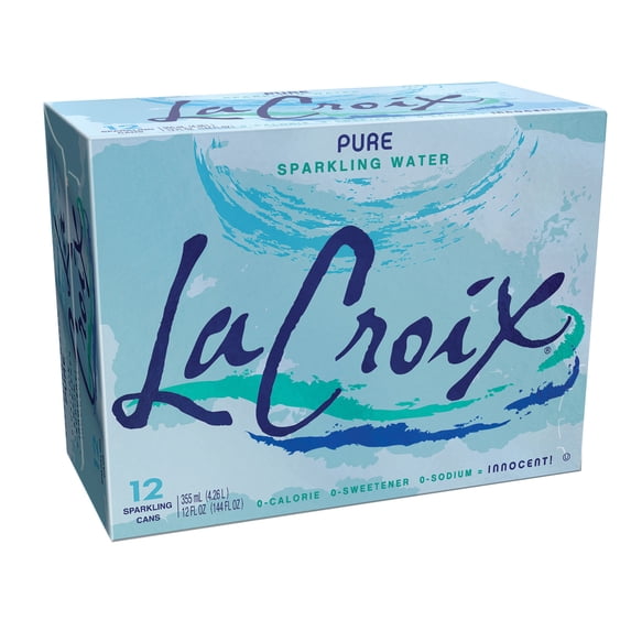 LaCroix Sparkling Water, Pure 12 Pack - 12 Oz