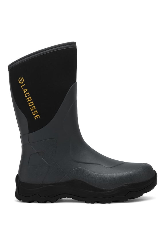 LaCrosse Alpha Agility Field Boot 12" Black/Gray Size 8