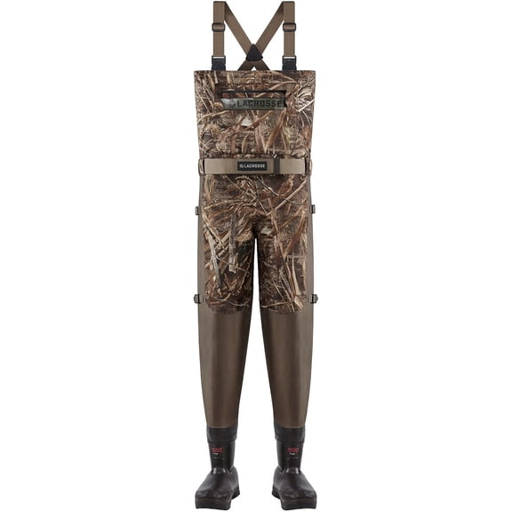Lacrosse Alpha Swampfox Breathable Wader, Realtree Max-5, 1000g Insulation, Size 8 Stout (700088-08-Stout)